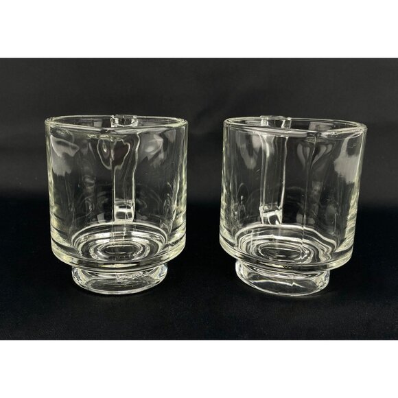 Vintage Fidenza Italy glass creamer, clear glass Joe Colombo, Mid Century 1960s - Picture 6 of 9